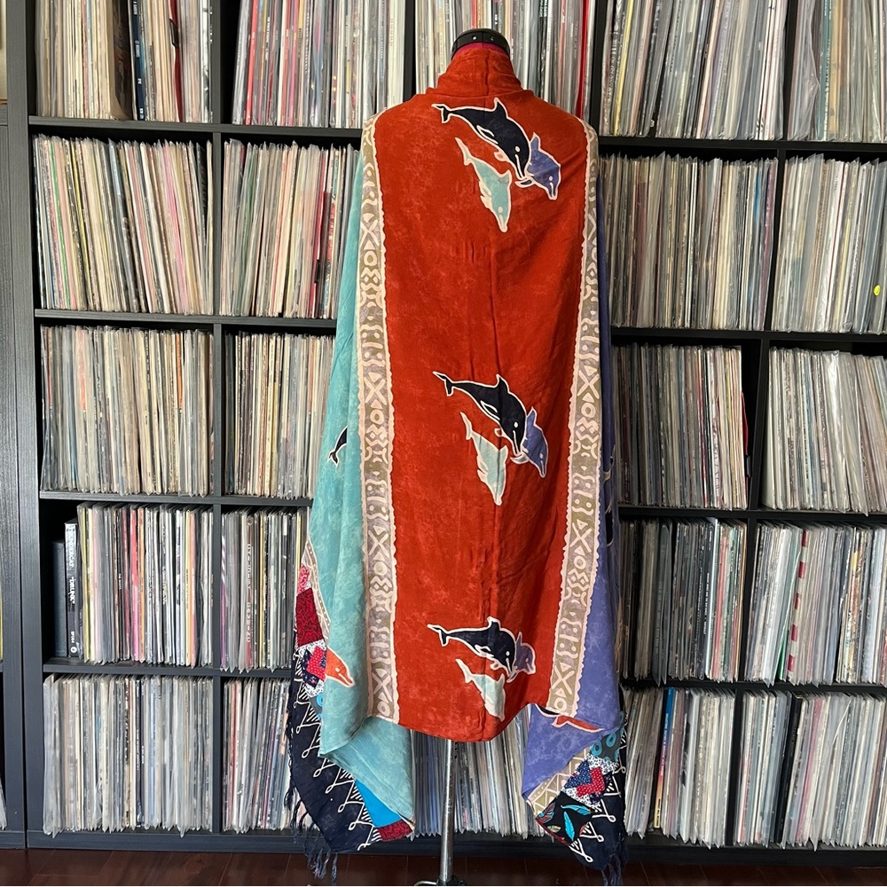 Dolphin Phish Batik Wrap Patchwork Fishman Donuts… - image 2